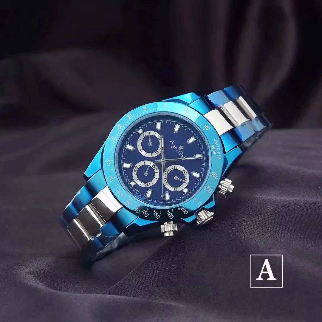 

Classic New Men Automatic Mechanical Blue Platinum Canvas Fabric Stainless Steel Sapphire Sports Limited Watch AAA+