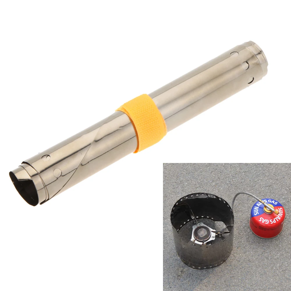 Сверхлегкая ультра тонкая плита титановая ветрозащитная 15/19 см наружная горелка