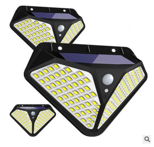 

102 LED Solar Light Outdoor Solar Lamp Powered Sunlight 3 Modes PIR Motion Sensor Wall Light For Path Street Garden Decoration