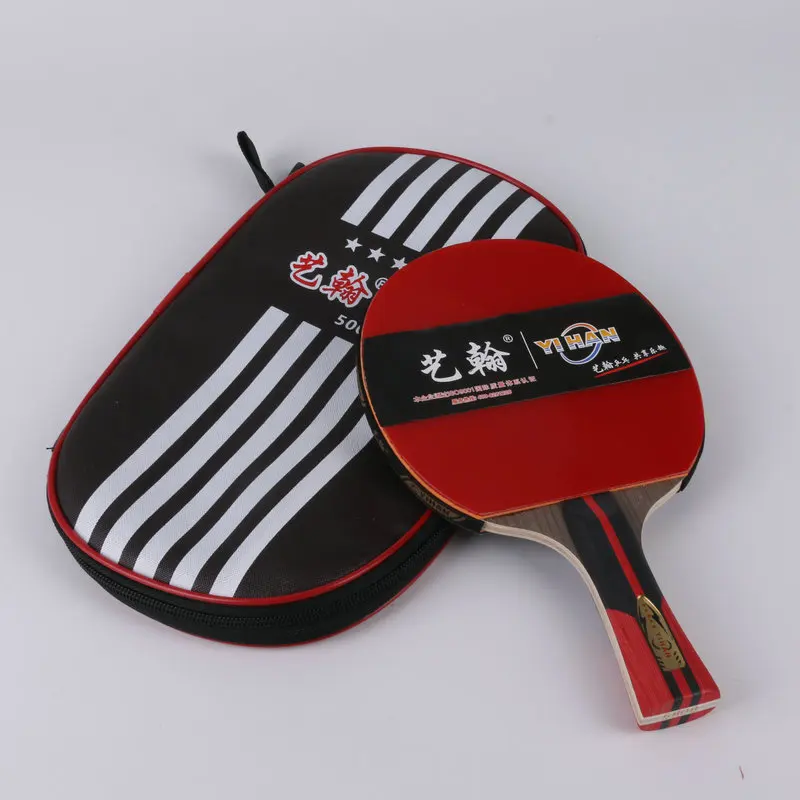 5 звезд профессиональная ракетка для настольного тенниса с сумкой + 3 мяча пинг