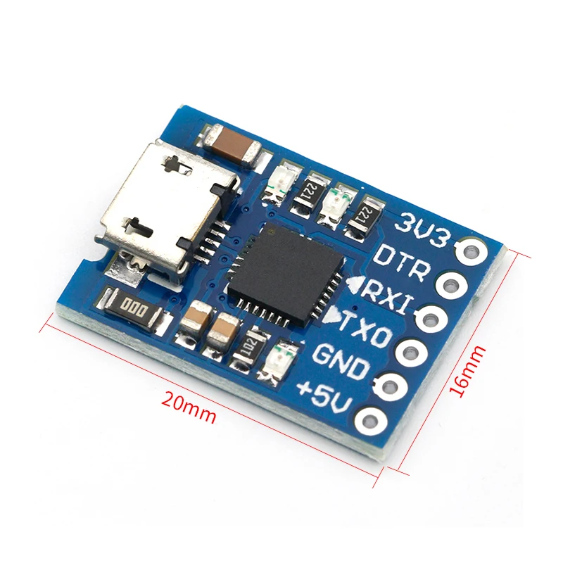 CJMCU CP2102 MICRO USB к UART TTL модуль 6-контактный последовательный преобразователь STC