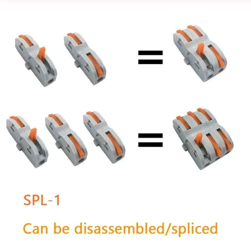 10 шт. новый цветной Мини Быстрый проводной разъем универсальный компактный