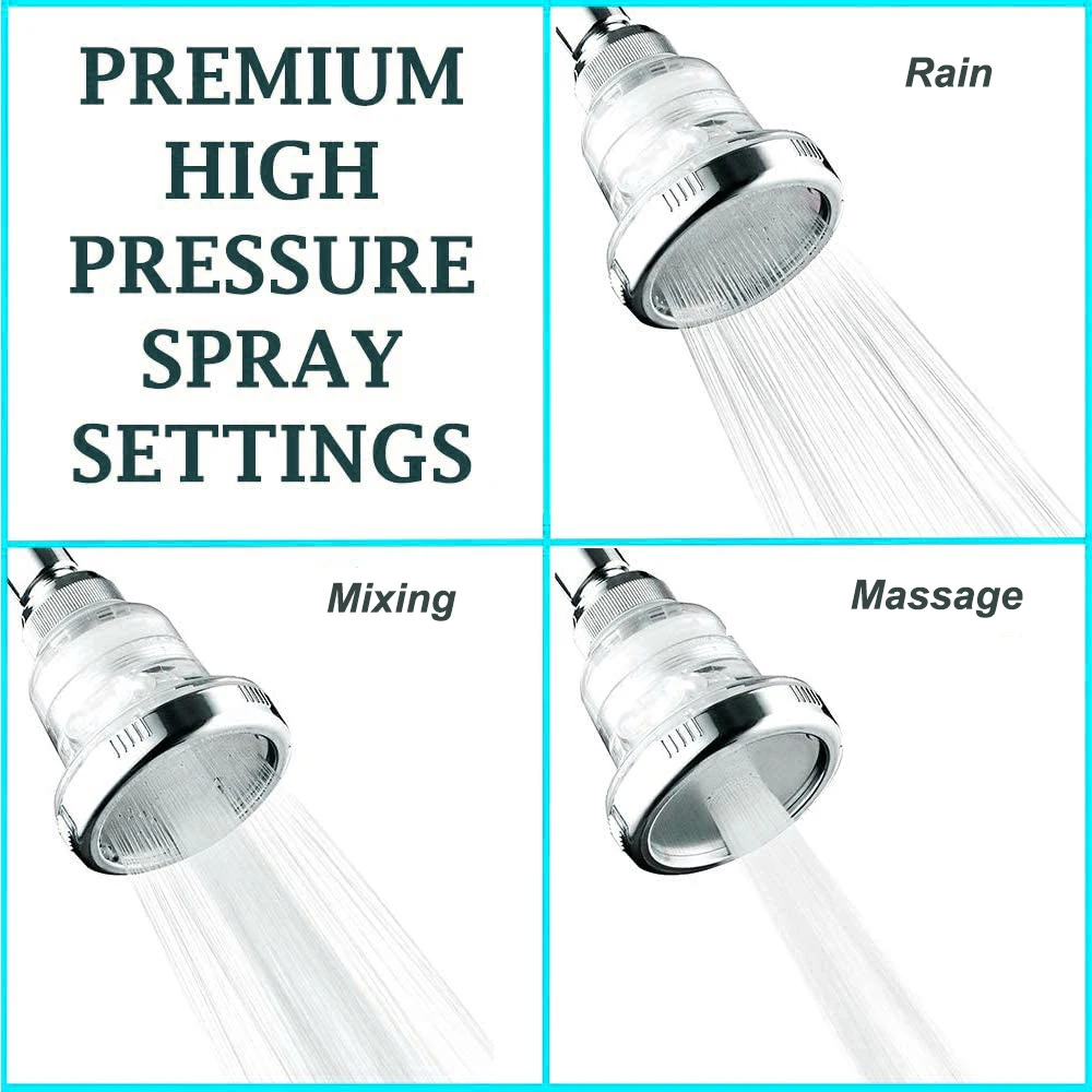 Насадка для душа Zloog Top Spray настенное крепление 3 режима с функцией экономии воды