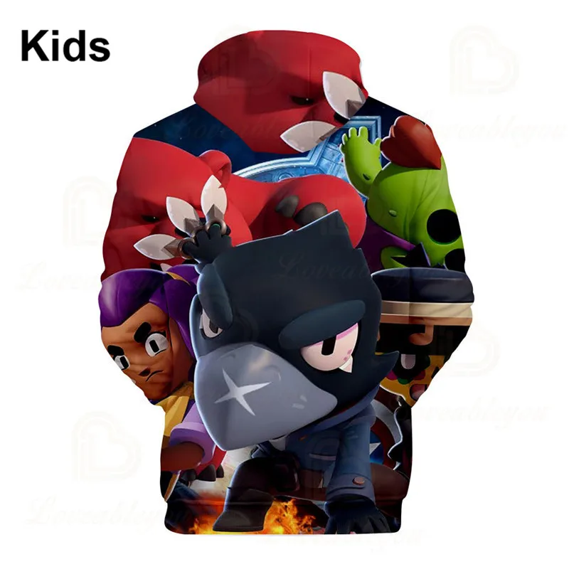 

Sandy Colt and Star, Leon Children's Wear Kids Hoodies Game 3d Boys Girls Harajuku Sweatshirt Long Sleeve Tops Teen Clothes