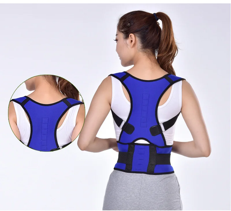 Adult Back Corset Shoulder Lumbar Posture Corrector Bandage Spine Support Belt Magnetic Therapy Back Support Posture Correction