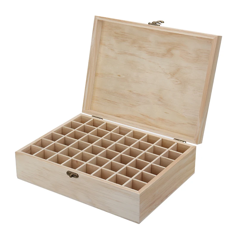 Деревянная коробка для эфирных масел 48 ячеек|Коробки и ящики хранения| |