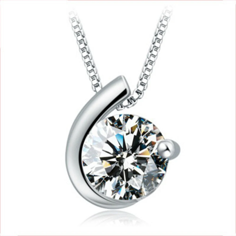 Ожерелье из стерлингового серебра 925 пробы Moon Bay рождественский подарок микро