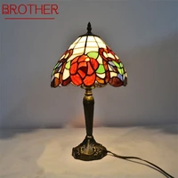 brother dimmer table lamps led colorful desk light creative contemporary for home bedroom decoration