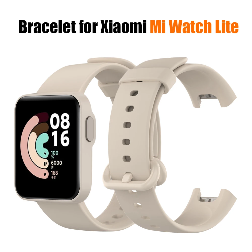 

Solid Color Strap For Xiaomi Mi Watch Lite Silicone Bracelet Watchband xaomi xiomi xiami my watchlite Wrisband Bands Straps