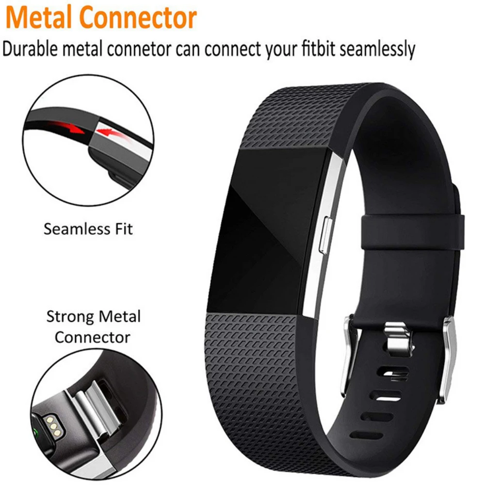 Запасной ремешок мягкий силиконовый для Fitbit Charge 2|Ремешки часов| |