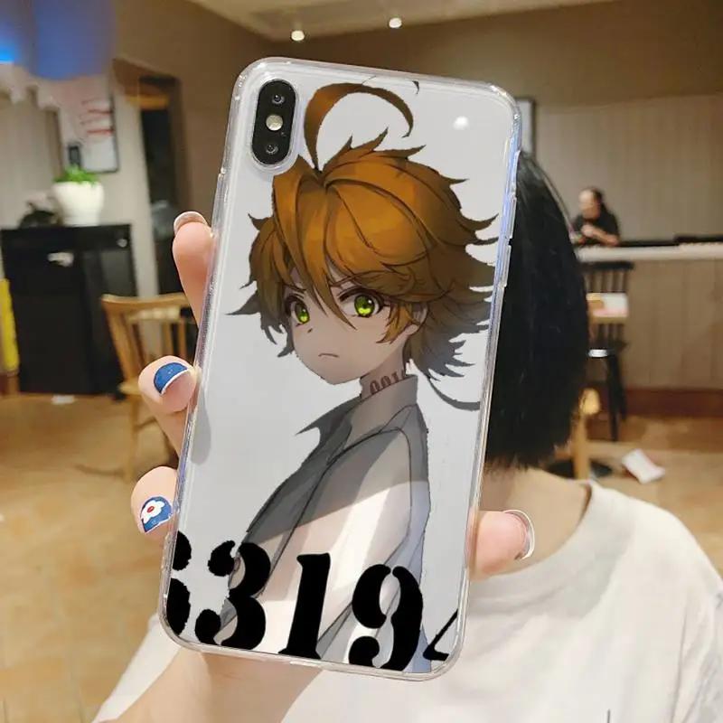 

The Promised Neverland anime manga Phone Case Transparent soft For iphone 5 5s 5c se 6 6s 7 8 11 12 plus mini x xs xr pro max