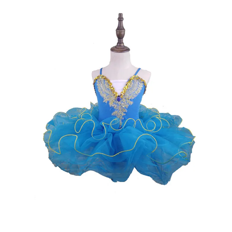 Гимнастический купальник Лебединое озеро для девочек балетная юбка-пачка платье