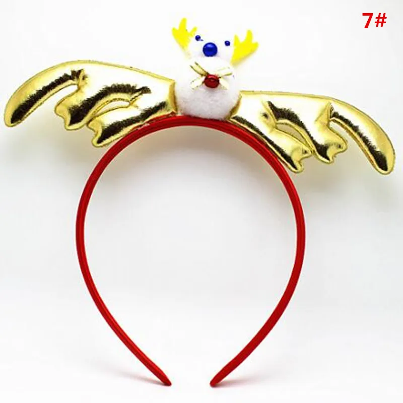 

Christmas Headband Children Adults Deer Horn Antler Santa Hat Headwear Hair Accessories Xmas Party Dress Decor Supplies
