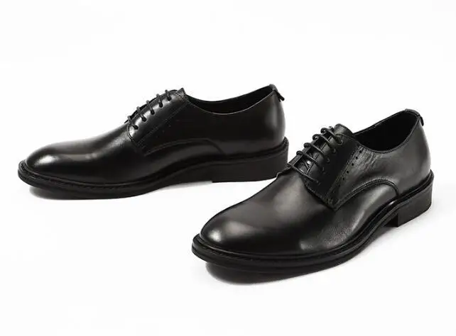 2 цвета Модные Мужские модельные туфли с круглым носком в европейском и