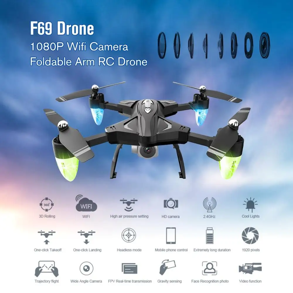 FPV Дрон Квадрокоптер с камерой Профессиональный 4K вертолет удержание высоты GPS