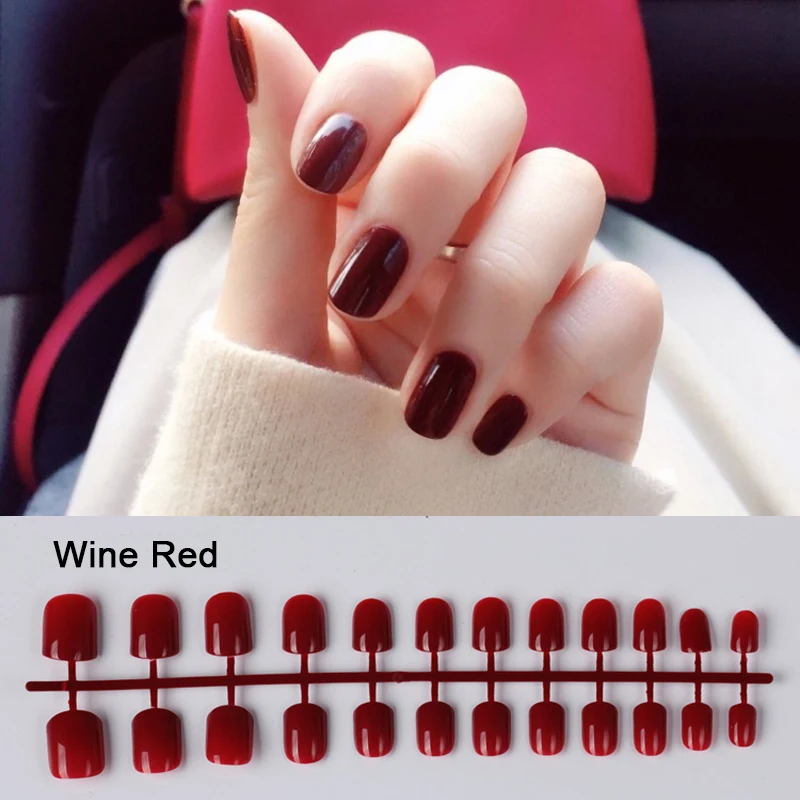 5 компл./лот модные искусственные ногти с полным покрытием | Красота и здоровье