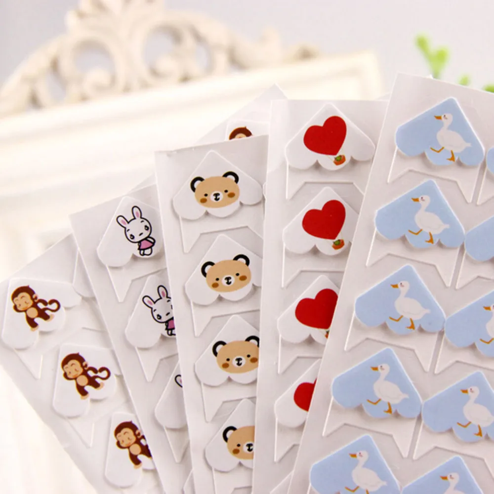 

24 pcs/lot DIY Cartoon Cute Animals Corner Paper Stickers Diary Album Decoration Scrapbooking Stationery Memo Sticker