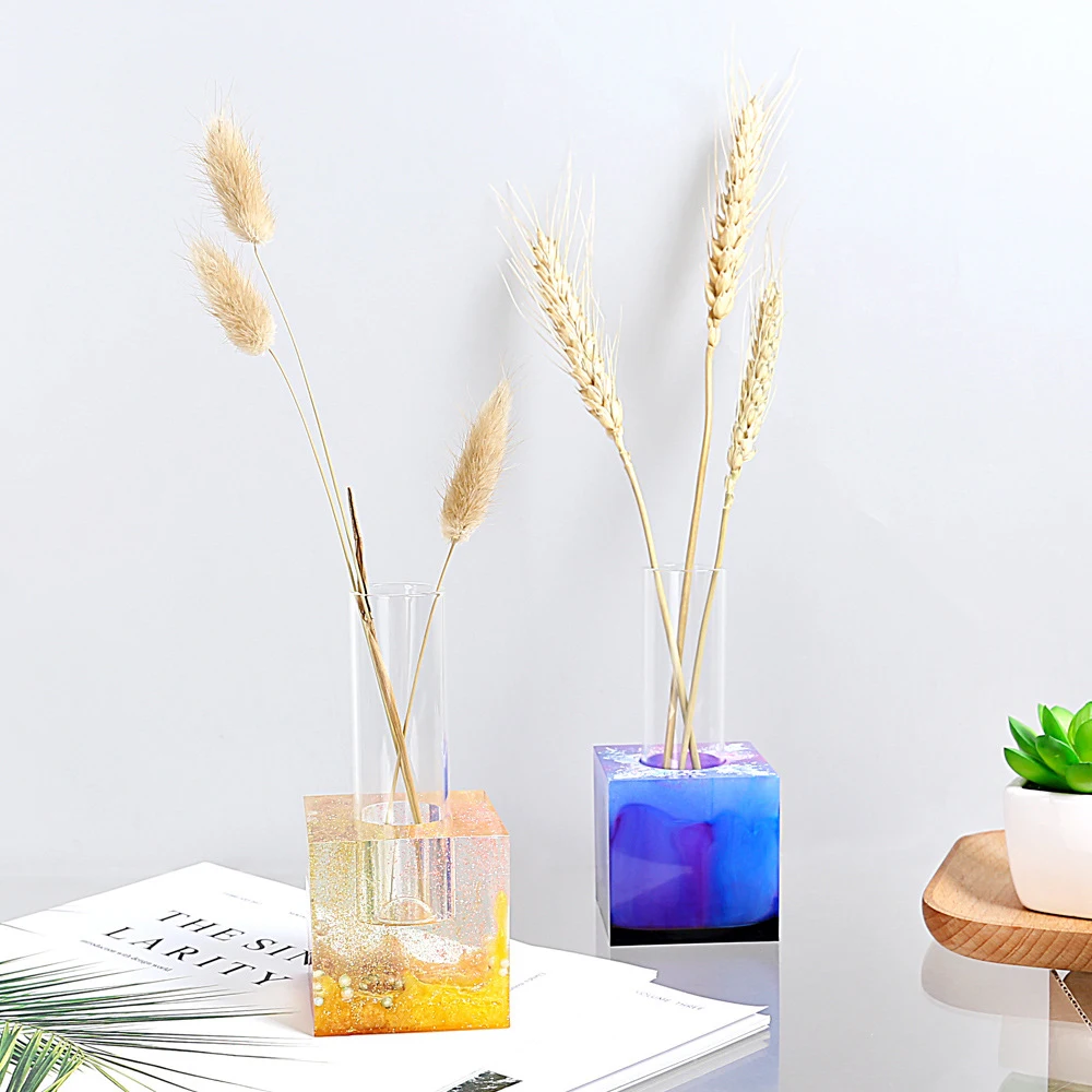 Водный завод стеклянная пробирка цветочный горшок гипсовый бетон Кристалл