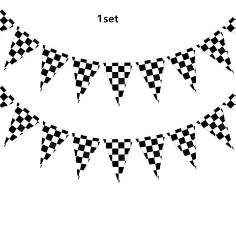 Гонки Черный Белый Гоночный флаг автомобиль мотоцикл флаг в клетку баннеры ручной флаг для F1 формула праздник Ремесло Декор