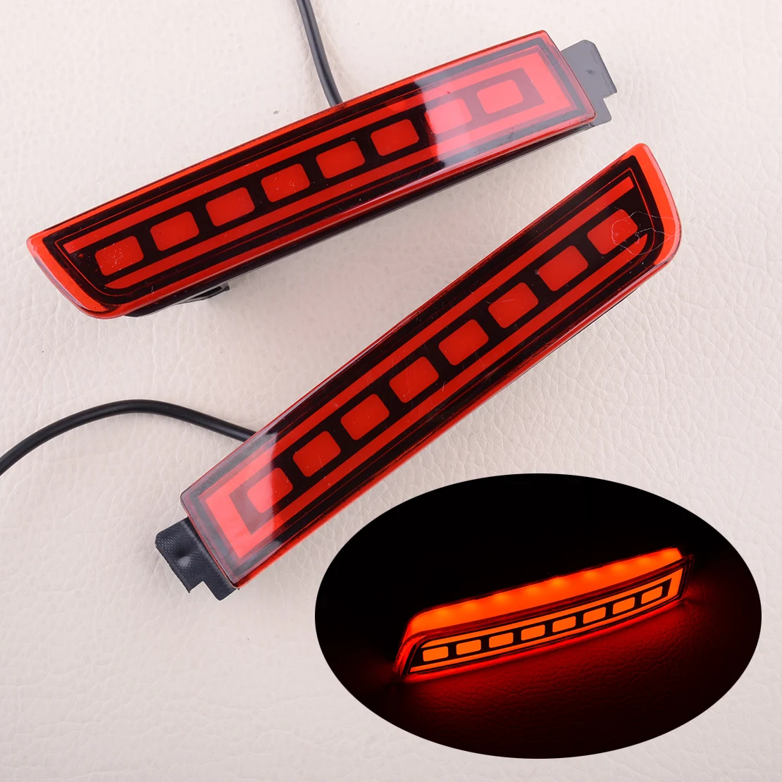 

1 Pair Left & Right Car Rear Bumper Fog Light Tail Driving Brake Lamp Fit for Nissan Kicks 2017 2018 2019 2020 Replacement