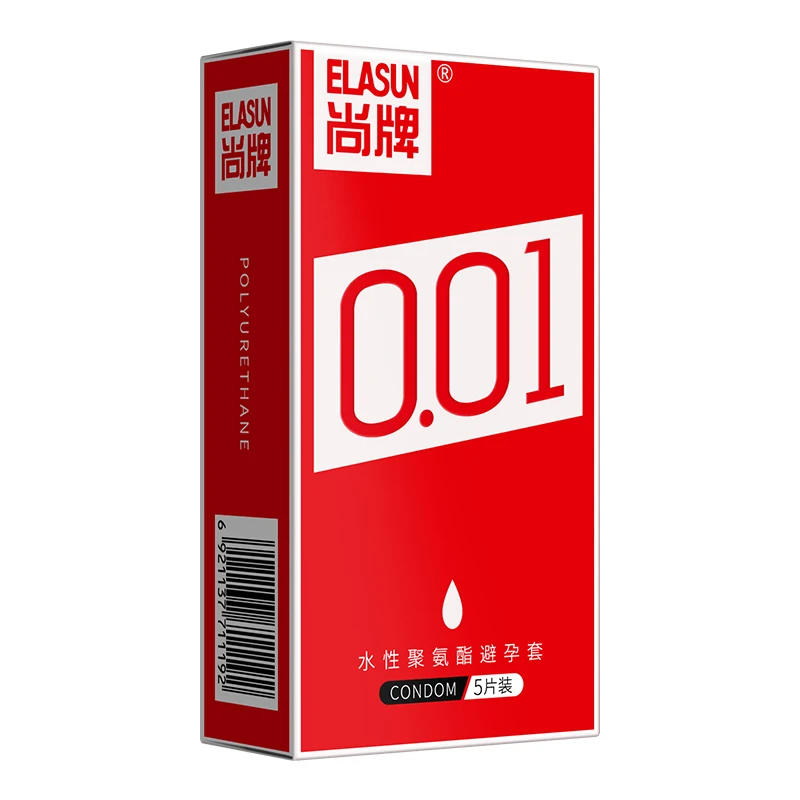 Elasun 5PCS Ультратонкие 0,01 Кондомы Интимные Товары Плюс Размер Кондом Большой Пенис Секс-продукты Эротический магазин для мужчин Петух на.