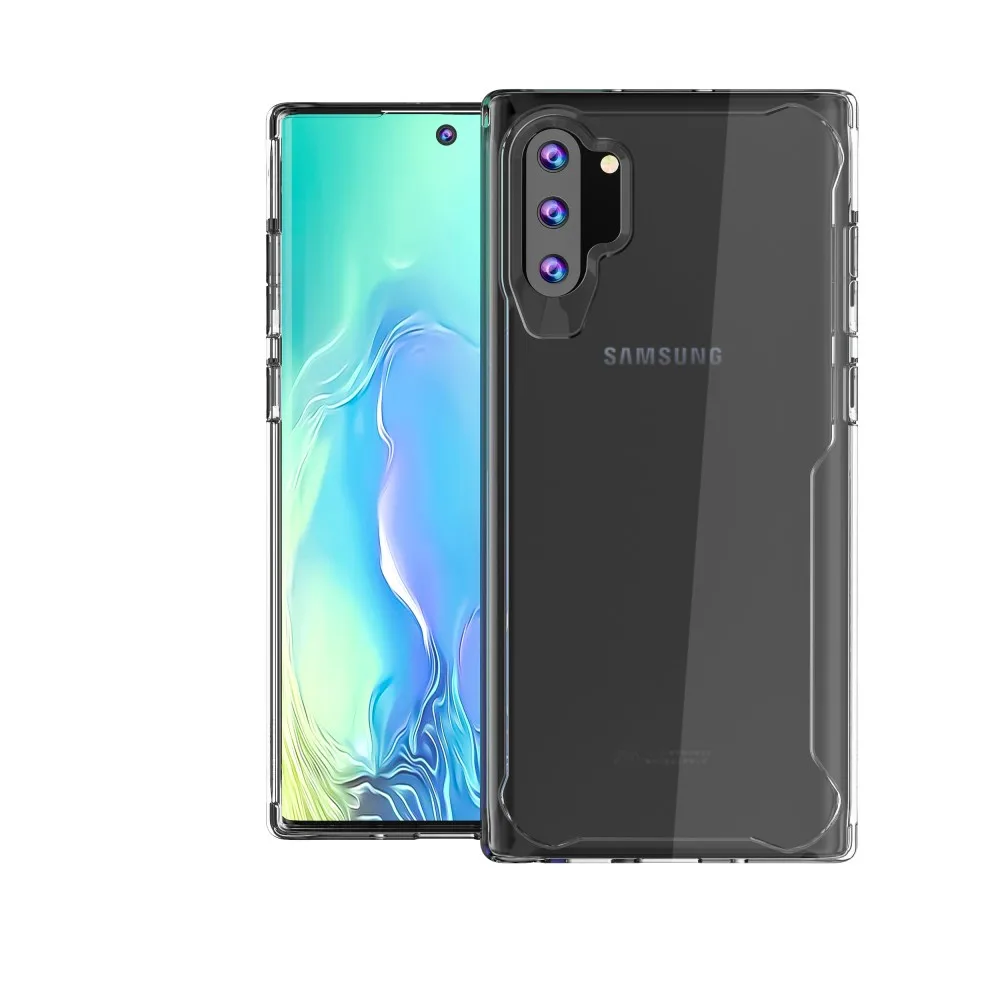 Для samsung Galaxy Note 10 Чехол прозрачный Броня чехол для samsung Note 10 Plus Pro Чехол акриловые аксессуары для TPU(XS0409 - Цвет: Прозрачный