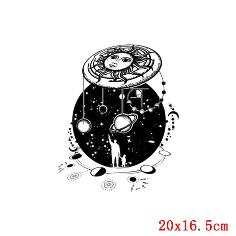 Астронавт НЛО термотрансферные железные напечатанные наклейки на ткань