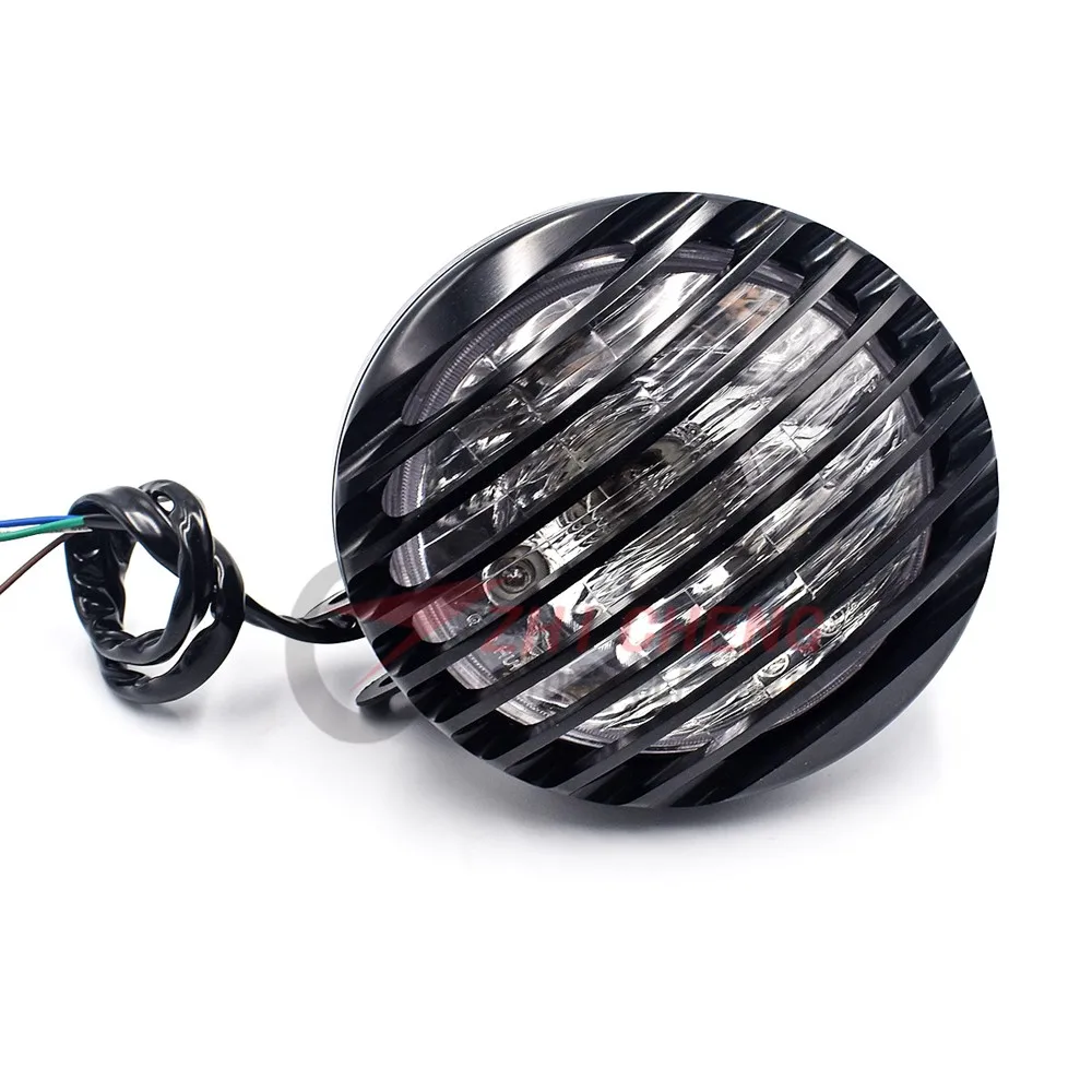 Круиз-Мотоцикл 5 3/4 &quot металлическая фара с крышкой для гриля Yamaha XV250 750 Drag Star 400