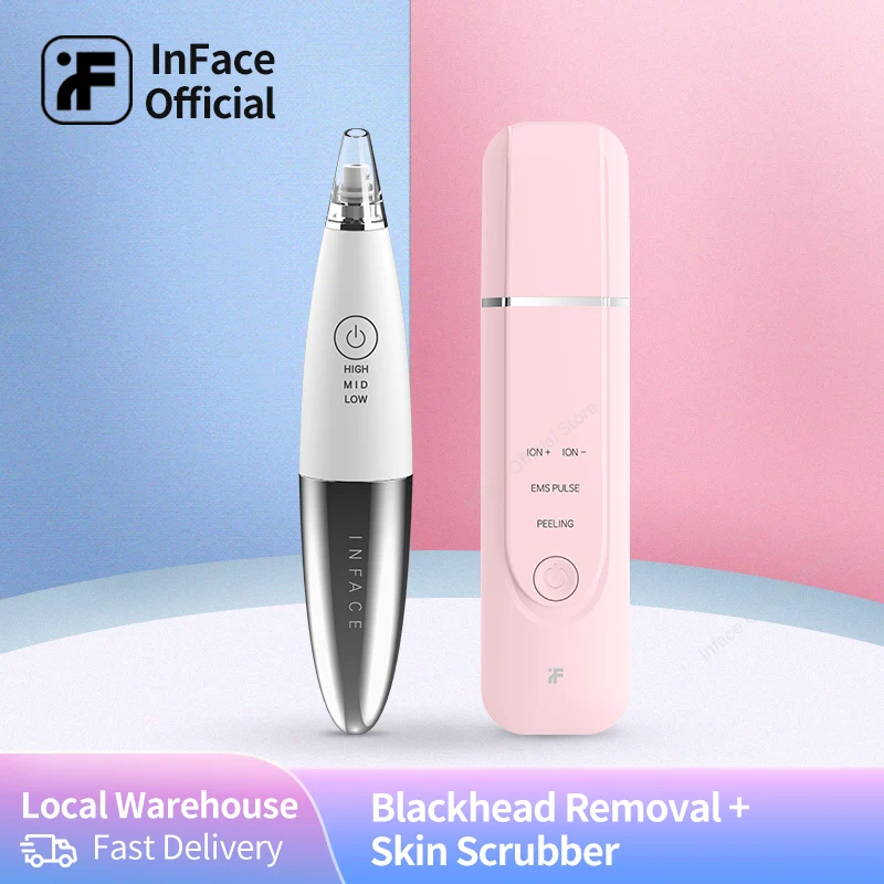 Устройство для удаления черных точек на складе InFace и устройство очистки кожи