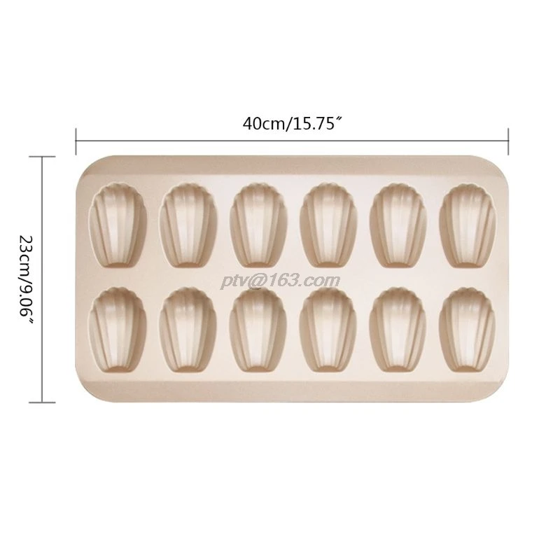 12Cup Nonstick Madeleine Pan Shell Shaped Carbon Steel Mold Baking Mould Tools | Дом и сад