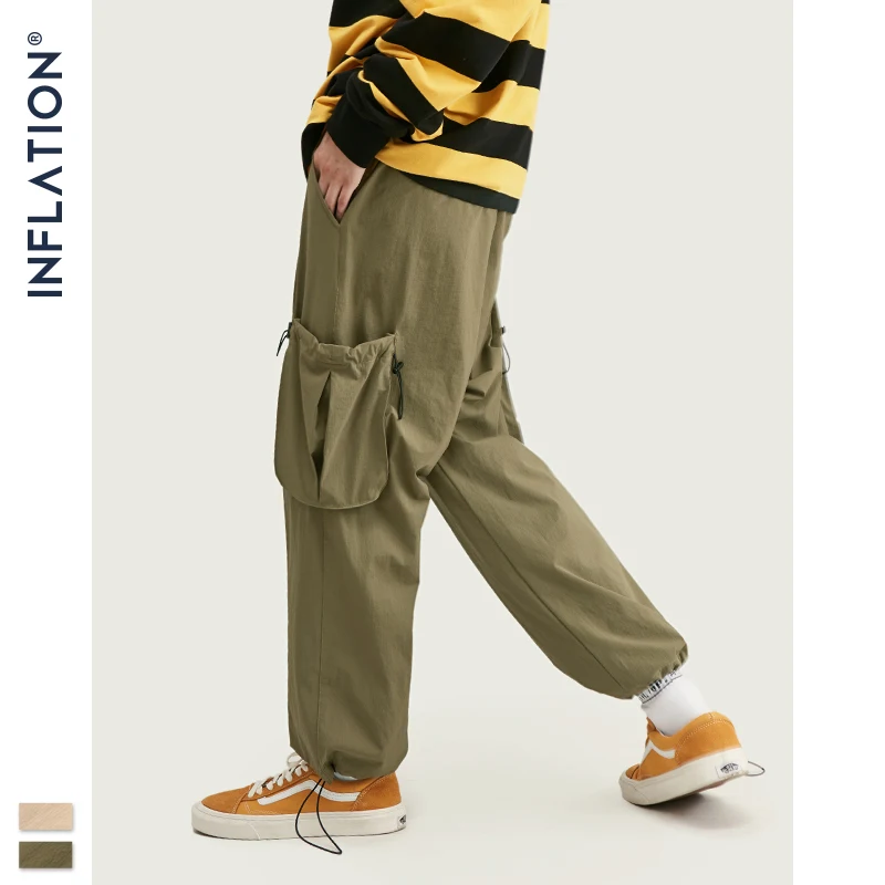 INFLATION уличная одежда одноцветные бегуны с боковыми карманами мужские хип хоп