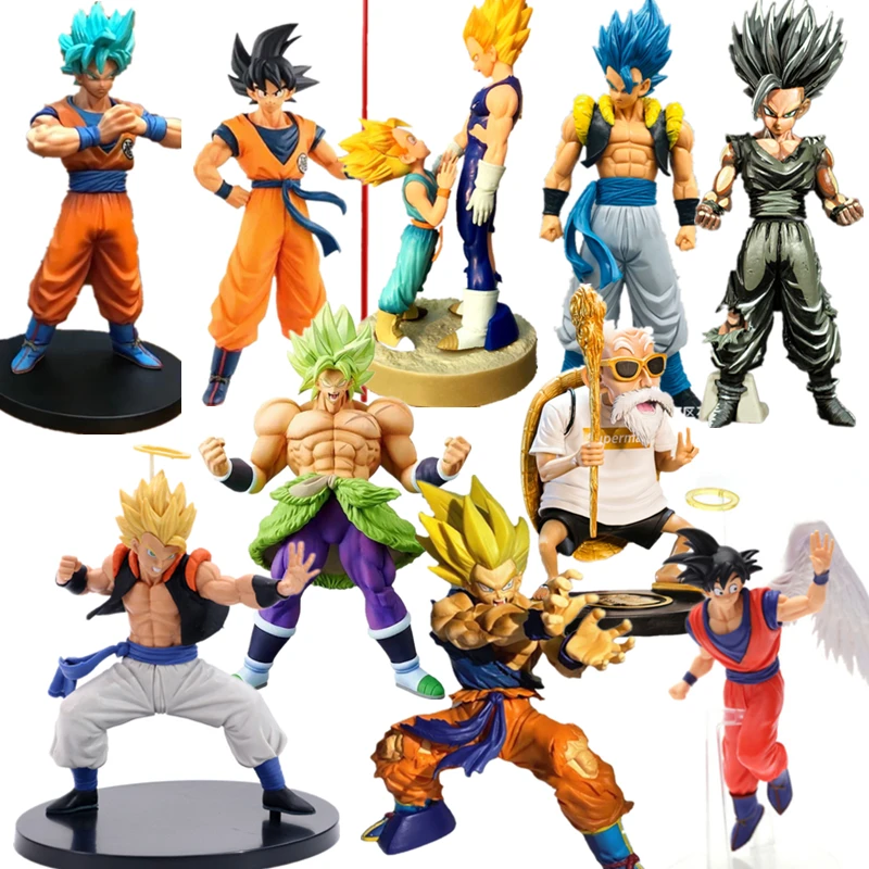 Anime Action Figure Dragon Ball Z Super Saiyan Goku Vegeta Statuette Dragon Ball Desktop Figurines Collection Decoration Toy