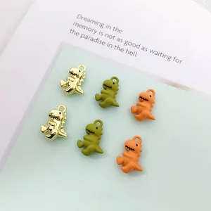 Подвески в виде динозавров, металлические, 17x12x5 мм, 10 дюймов, шт.упак.