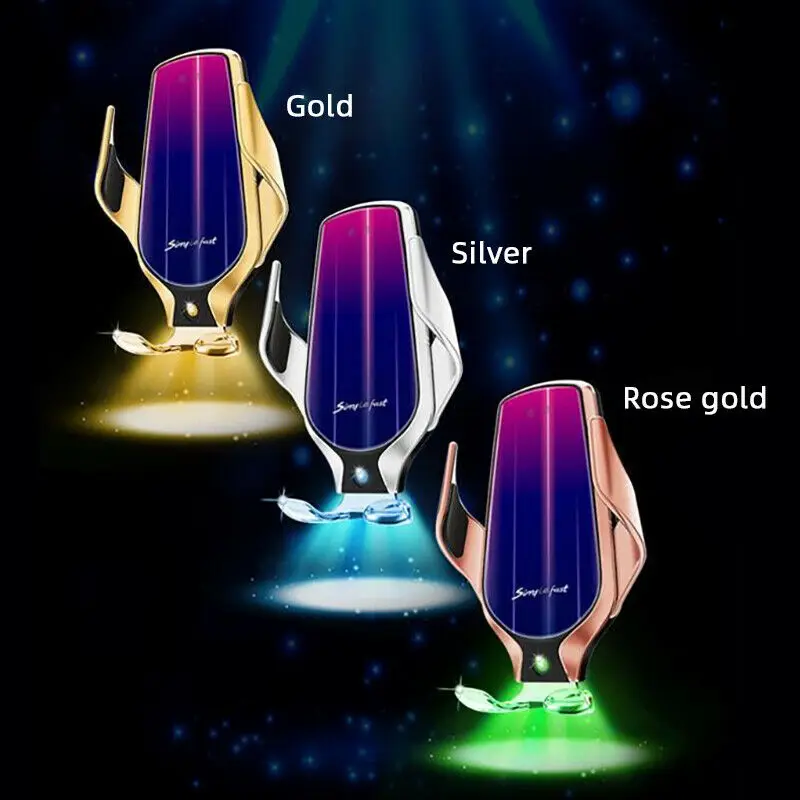 Беспроводное зарядное устройство R1 R2 R3 R9 S5 с автоматическим зажимом и умным