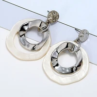 2021 2022 newest design silver plated stainless steel earrings for women