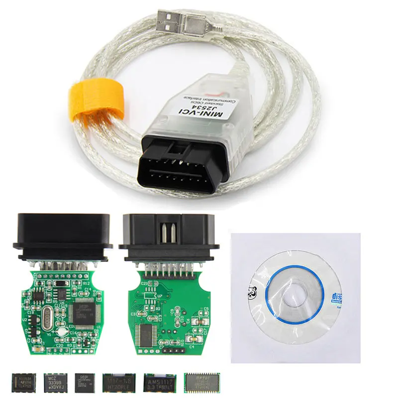 V13.00.022 диагностический мини разъем для TOYOTA TIS Techstream minivci FTDI J2534 OBD OBD2 автомобильный