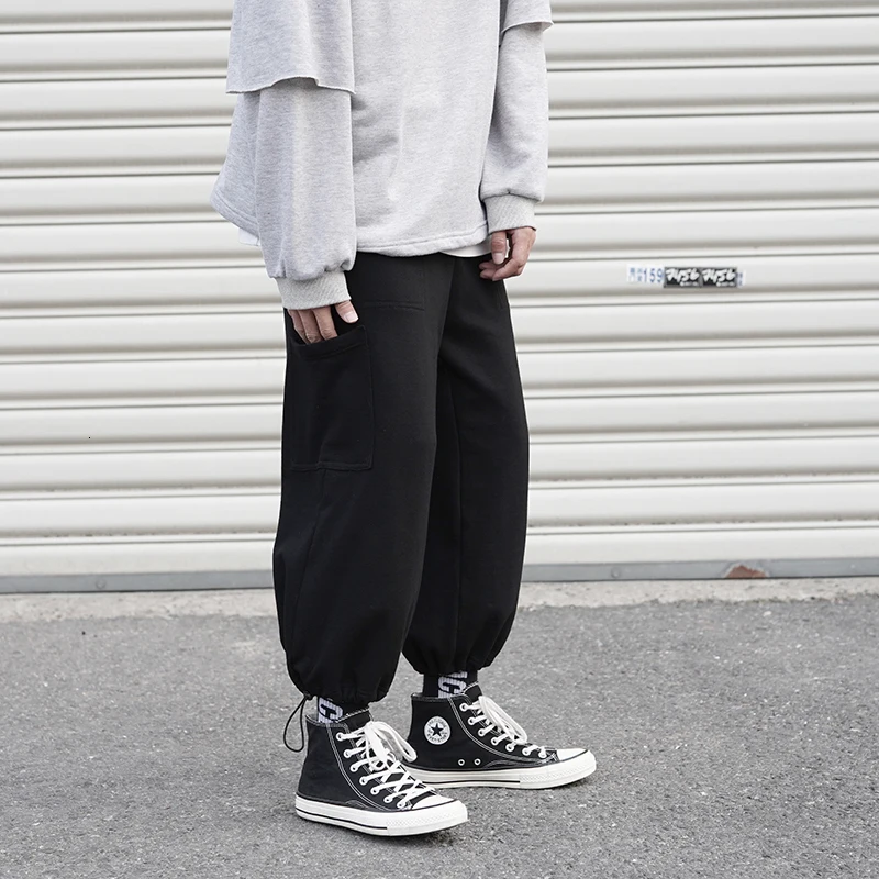Autumn Joggers Pants Men Fashion Solid Color Casual Straight Pants Man Sweatpants Streetwear Hip Hop Loose Men Track Pants Male