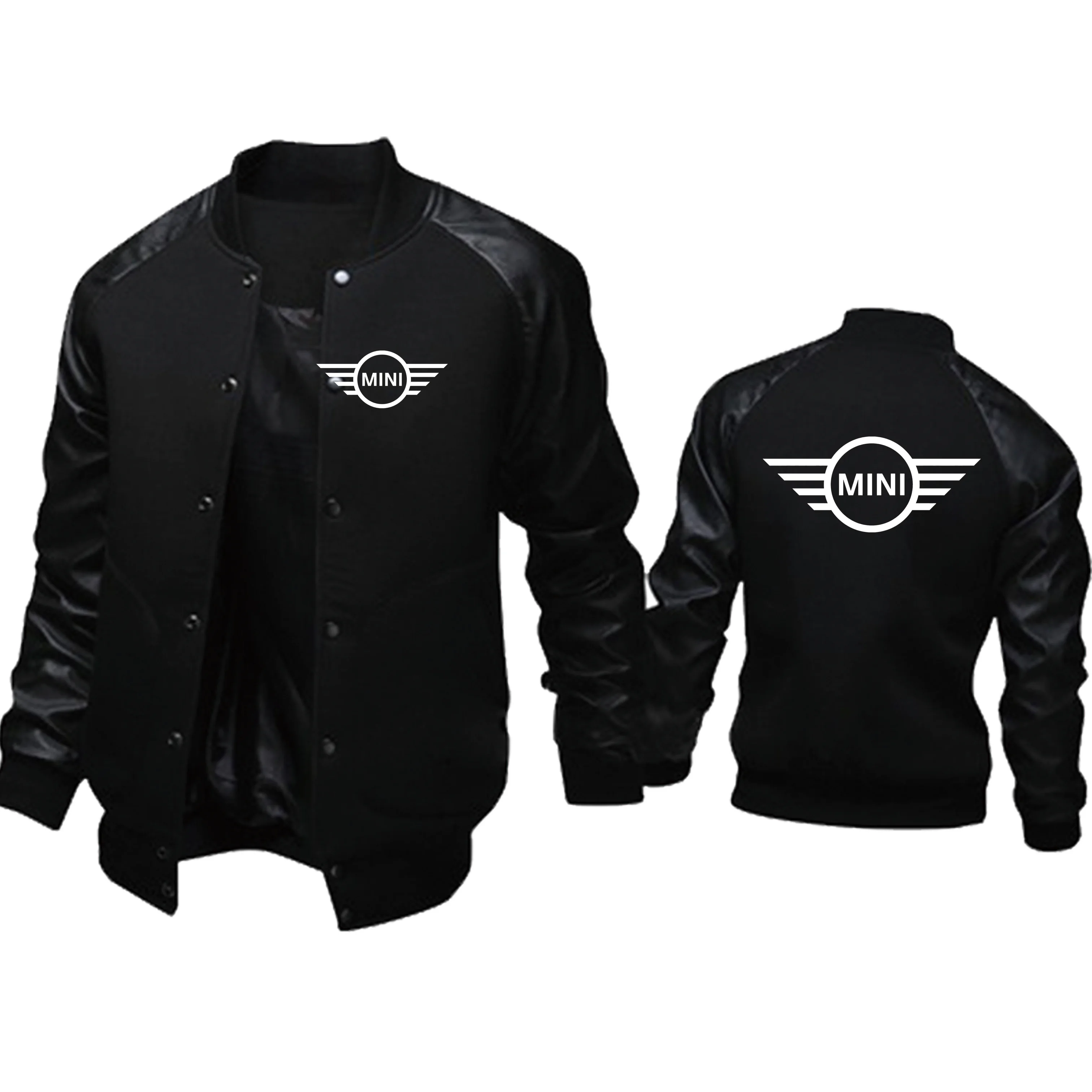

Демисезонная спортивная куртка, мужские куртки с мини-логотипом автомобиля, Высококачественная Хлопковая мужская спортивная куртка