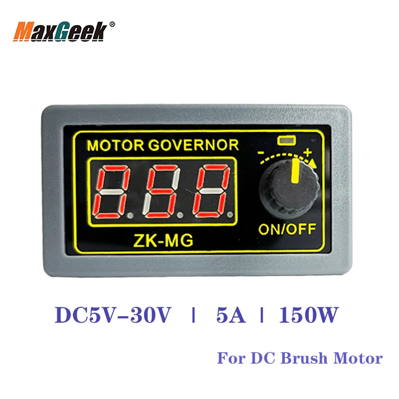 

150 Вт контроллер скорости двигателя постоянного тока PWM DC5V-30V 5A светодиодный модуль регулировки яркости с корпусом