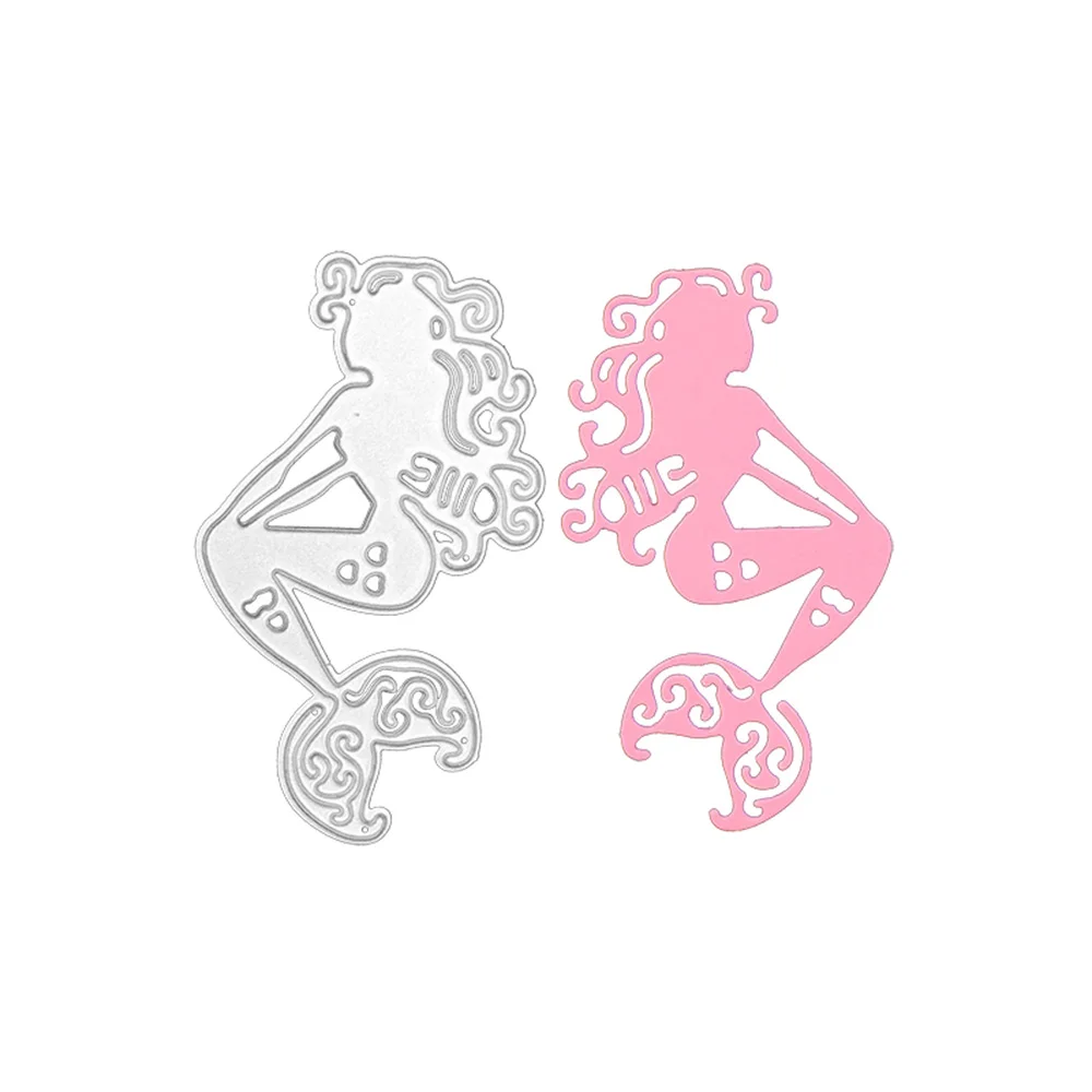 

Металлические штампы Julyarts с изображением русалки, резак для бумаги «сделай сам», штамп для скрапбукинга, Изготовления Бумажных альбомов, ка...