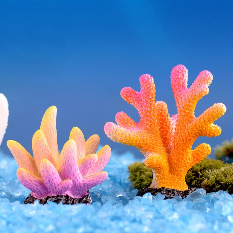 

2PCS 50MM Resin Craft Micro Landscaping Ocean Sea Mini Coral Ornaments DIY Gardening Accessories