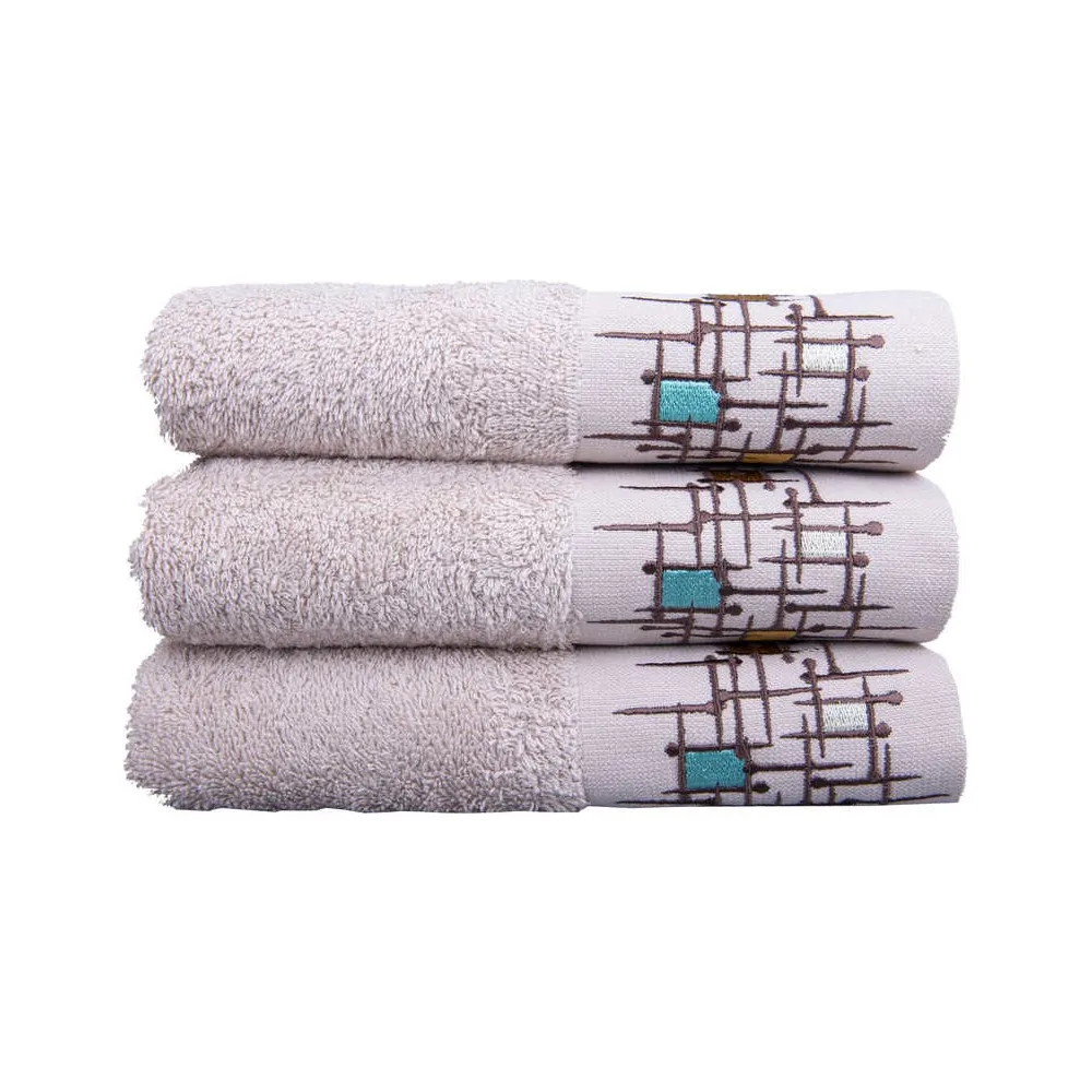 Minteks 3 'lü набор пасторальных полотенец из мишуры| |