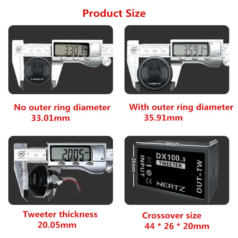 1 комплект динамиков дюйм 4 Ом купольный Шелковый мембранный твитер набор высокое