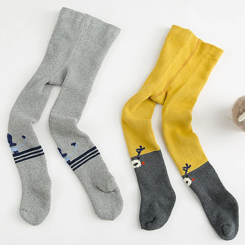 Плотные хлопковые леггинсы для девочек с рисунком животных Цветные малышей