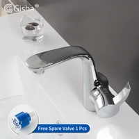 basin faucet brass bathroom waterfall sink tap single handle hot cold water mixer tap deck mounted washbasin faucet crane g1026