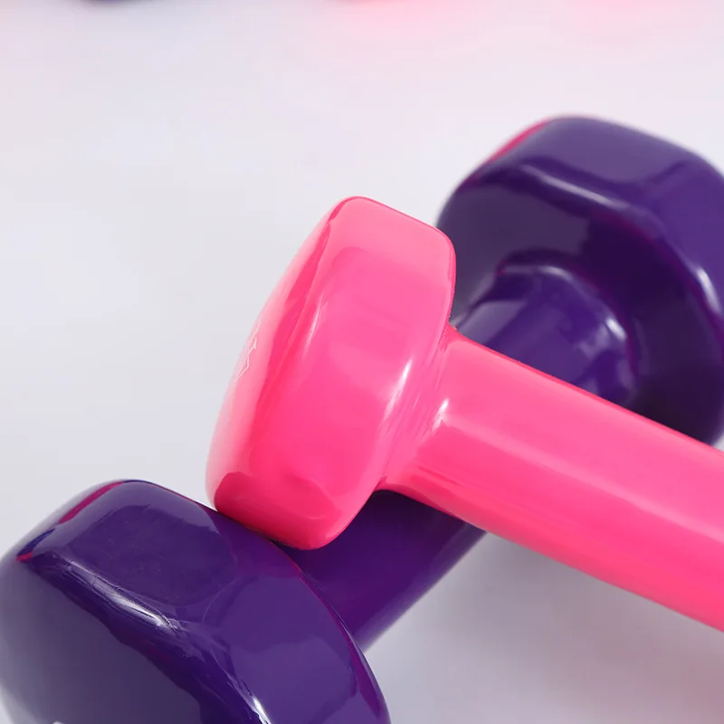 

6lb plastic dip in dumbbell
