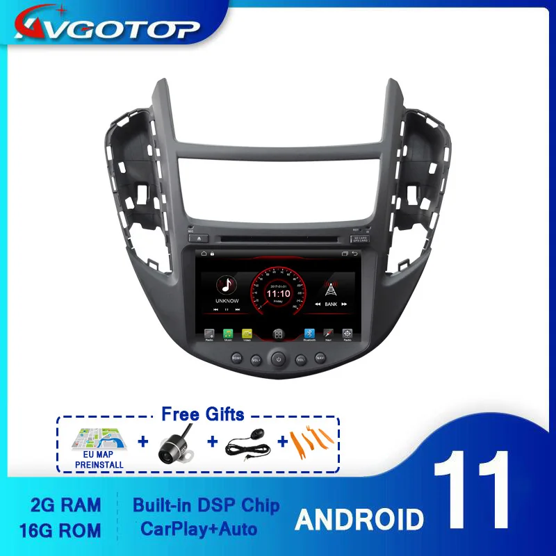 AVGOTOP Android 11 Wince автомобильное радио GPS Мультимедиа для CHEVROLET TRAX 2014 2015 2G 16G |