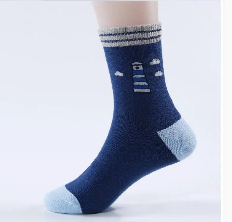 

Two pairs of cotton pit strip high hose anti-slip lovely floor socks 1