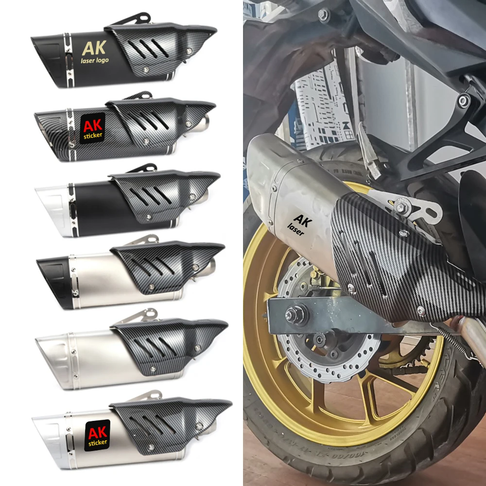 Универсальный глушитель выхлопной трубы для мотоцикла Honda CBR600RR NC750X R3 R6 TRK502 Z900 ZX10R