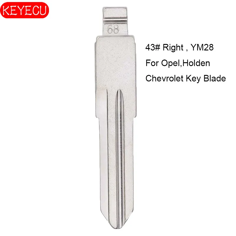 KEYECU 10 шт./лот KEYDIY Универсальные пульты Flip Blade 43 # Right YM28 для Opel Holden Chevrolet | Автомобили